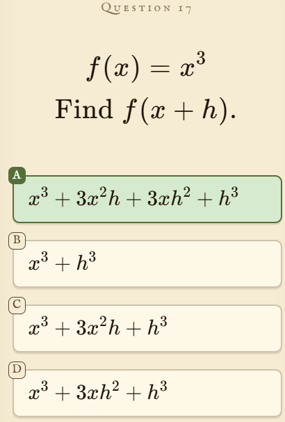 A function evaluation question in Lemma